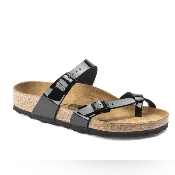 BNIB Birkenstock Mayari Black Narrow, cork sole, Sandals, Mens 10 - Picture 2 of 10